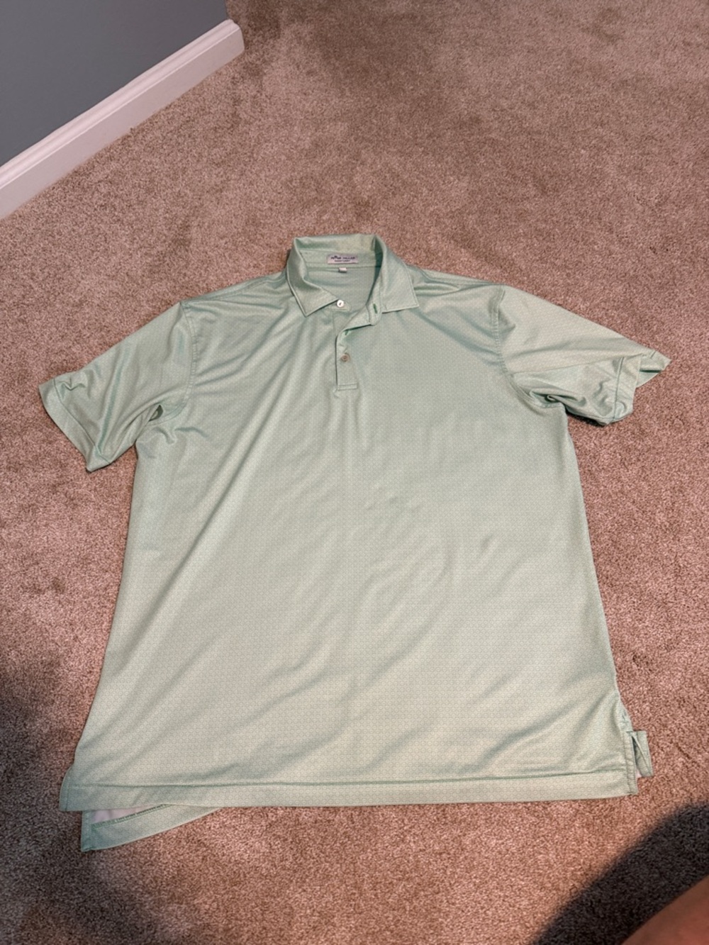 Peter Millar summer comfort Men's Light Mint Polo Shirt